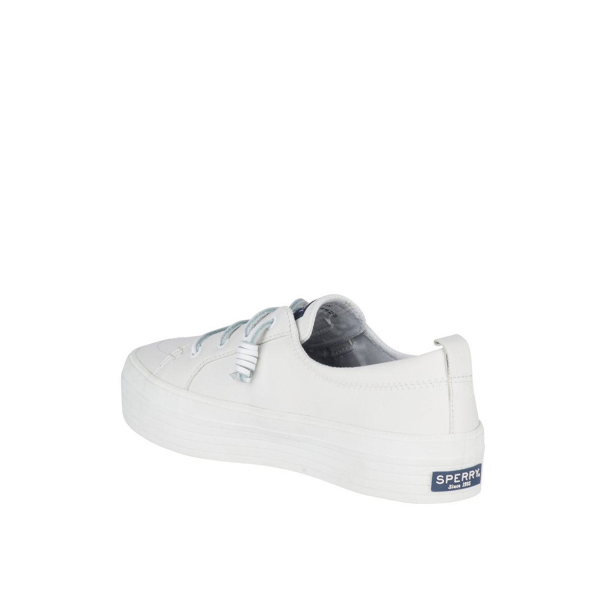 Crest Vibe Platform Leather Sneaker White Women s SeaCycled Sperry US